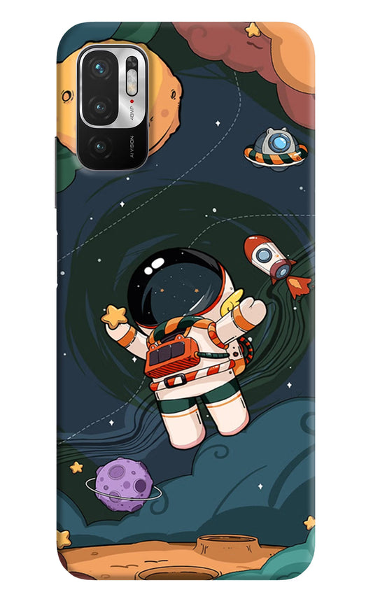 Cartoon Astronaut Redmi Note 10T 5G Hard Case Back Cover by Casekaro