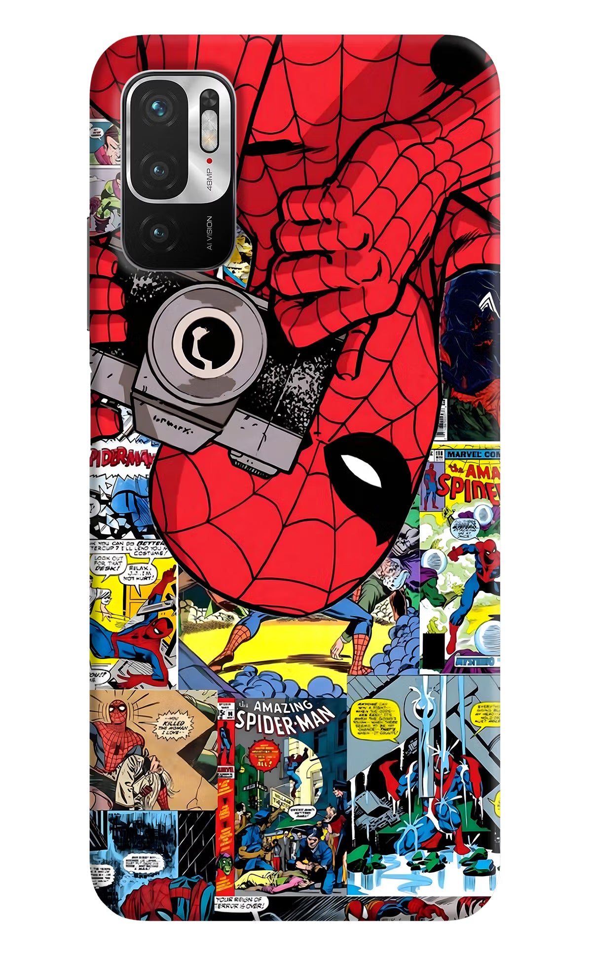 Spider Man Redmi Note 10T 5G Hard Case Back Cover by Casekaro