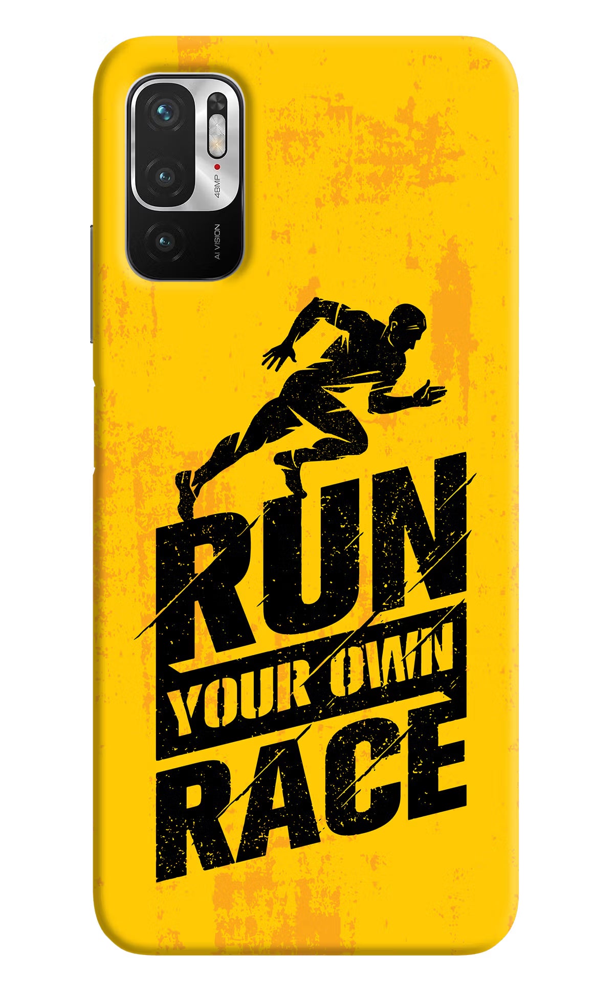 Run Your Own Race Redmi Note 10T 5G Hard Case Back Cover by Casekaro