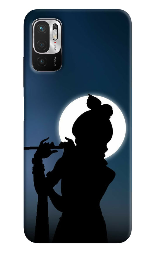 Shri Krishna Silhouette Redmi Note 10T 5G Hard Case Back Cover by Casekaro
