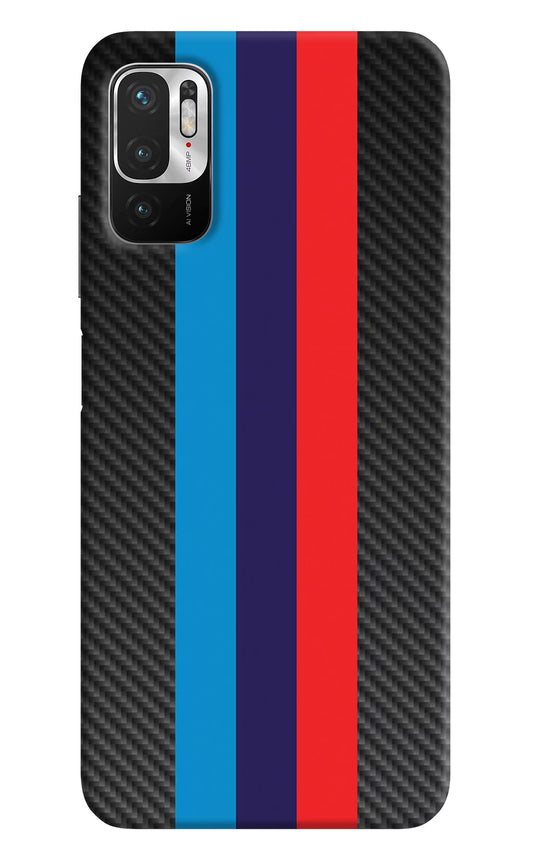 BMW Stripes Pattern Redmi Note 10T 5G Hard Case Back Cover by Casekaro
