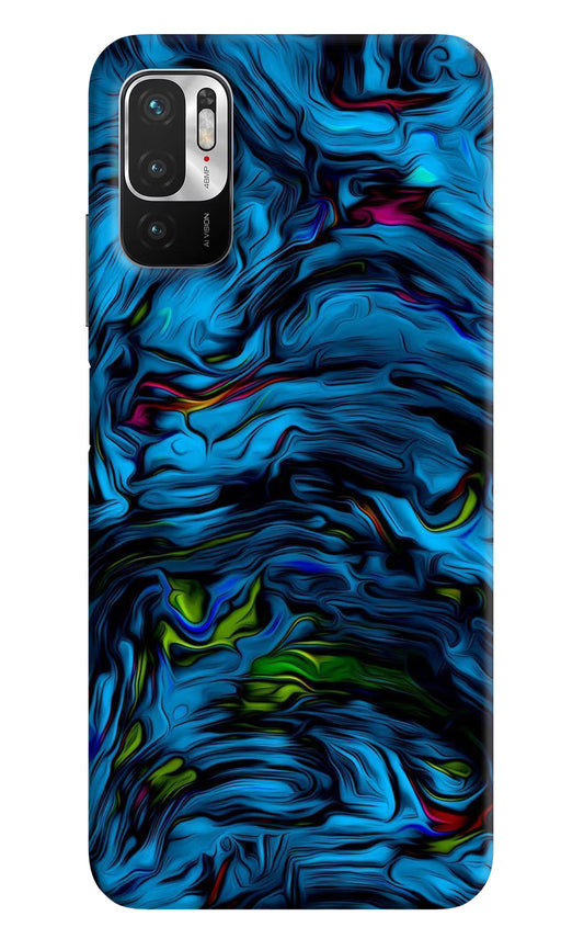 Dark Blue Abstract Redmi Note 10T 5G Hard Case Back Cover by Casekaro