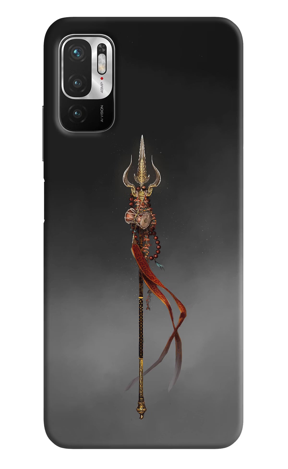 Shiv Trishul Redmi Note 10T 5G Hard Case Back Cover by Casekaro