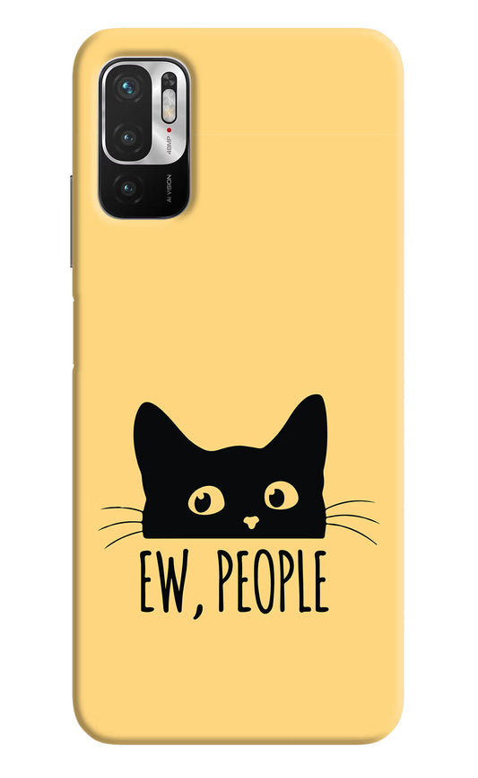 Ew People Catitude Redmi Note 10T 5G Hard Case Back Cover by Casekaro