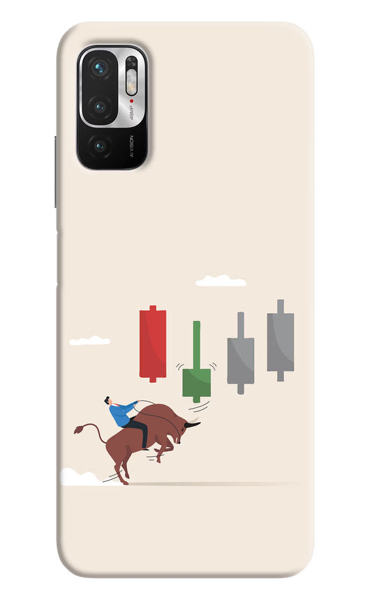 Bull Trading Momentum Redmi Note 10T 5G Hard Case Back Cover by Casekaro