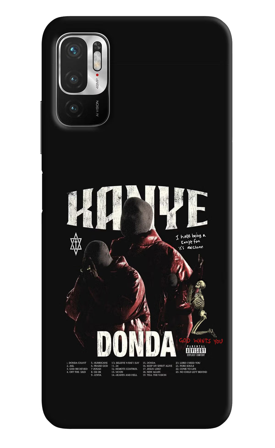 Donda Kanye West Redmi Note 10T 5G Back Cover, Hard case