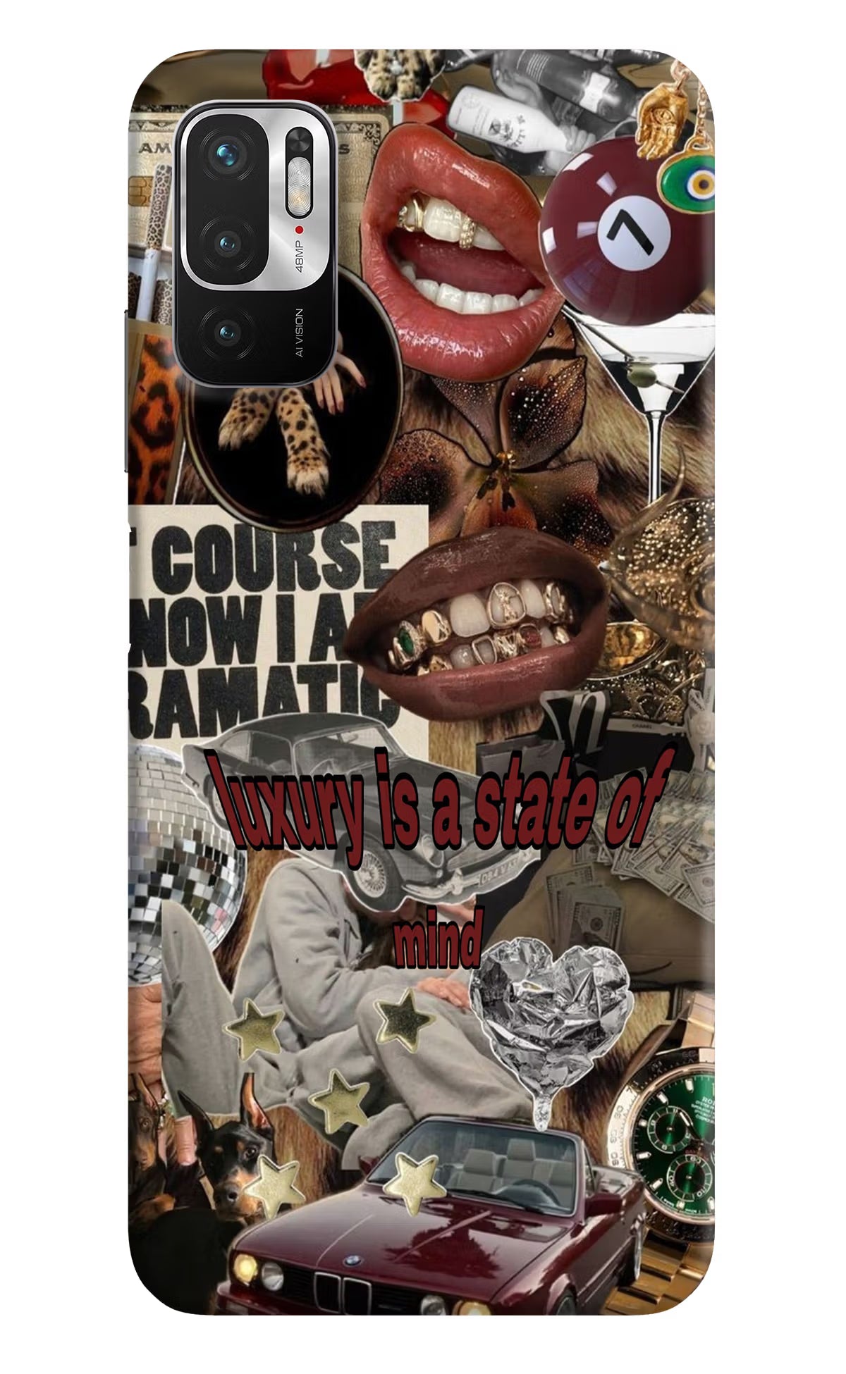 Luxury Redmi Note 10T 5G Hard Case Back Cover by Casekaro