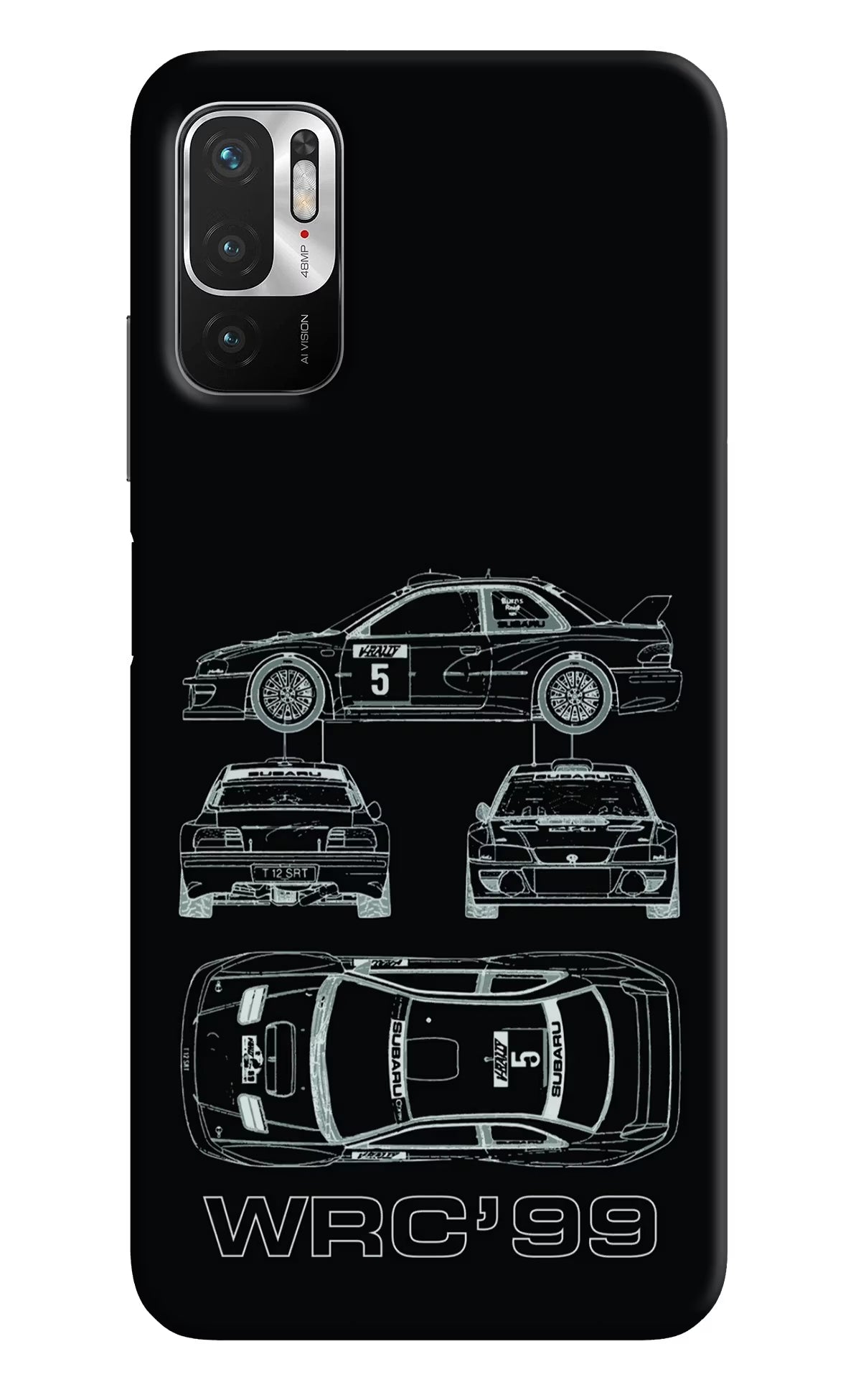 WRC'99 Redmi Note 10T 5G Hard Case Back Cover by Casekaro