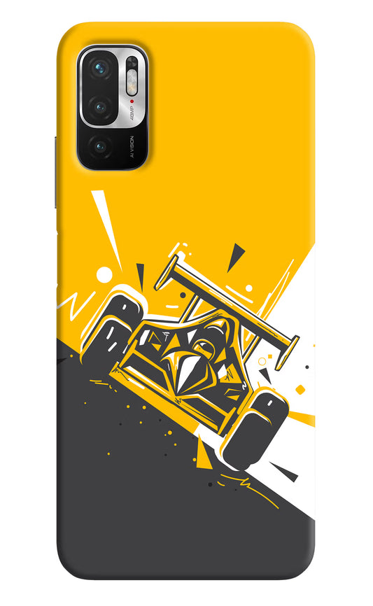 Track King Redmi Note 10T 5G Hard Case Back Cover by Casekaro