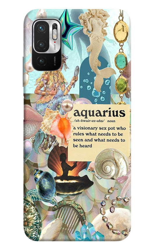 Aquarius Zodiac Redmi Note 10T 5G Hard Case Back Cover by Casekaro