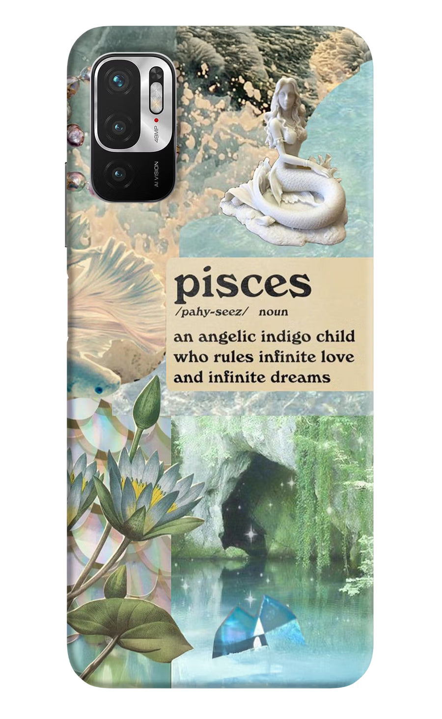 Pisces Zodiac Redmi Note 10T 5G Back Cover, Hard case