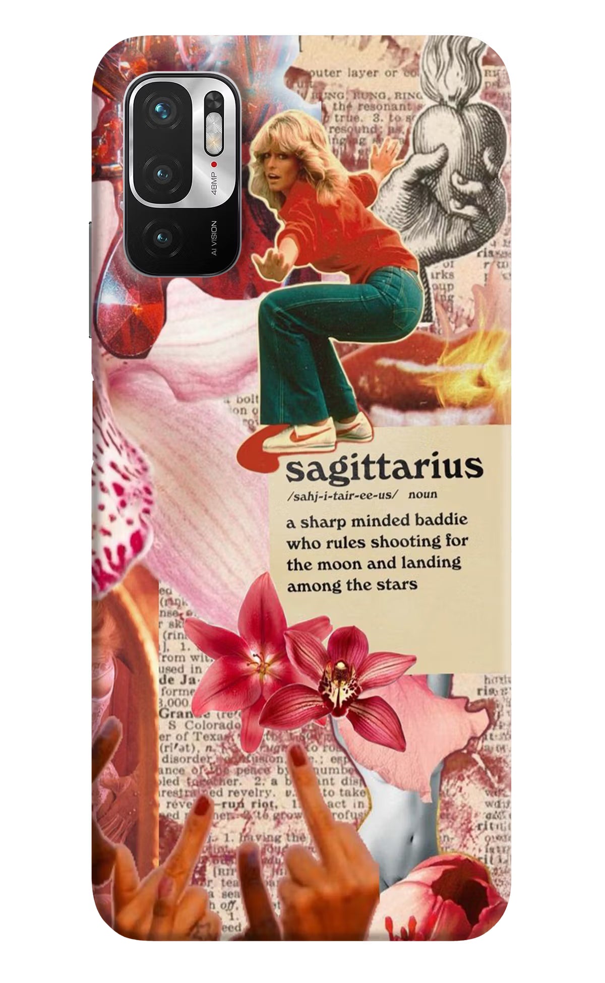 Sagittarius Zodiac Redmi Note 10T 5G Hard Case Back Cover by Casekaro