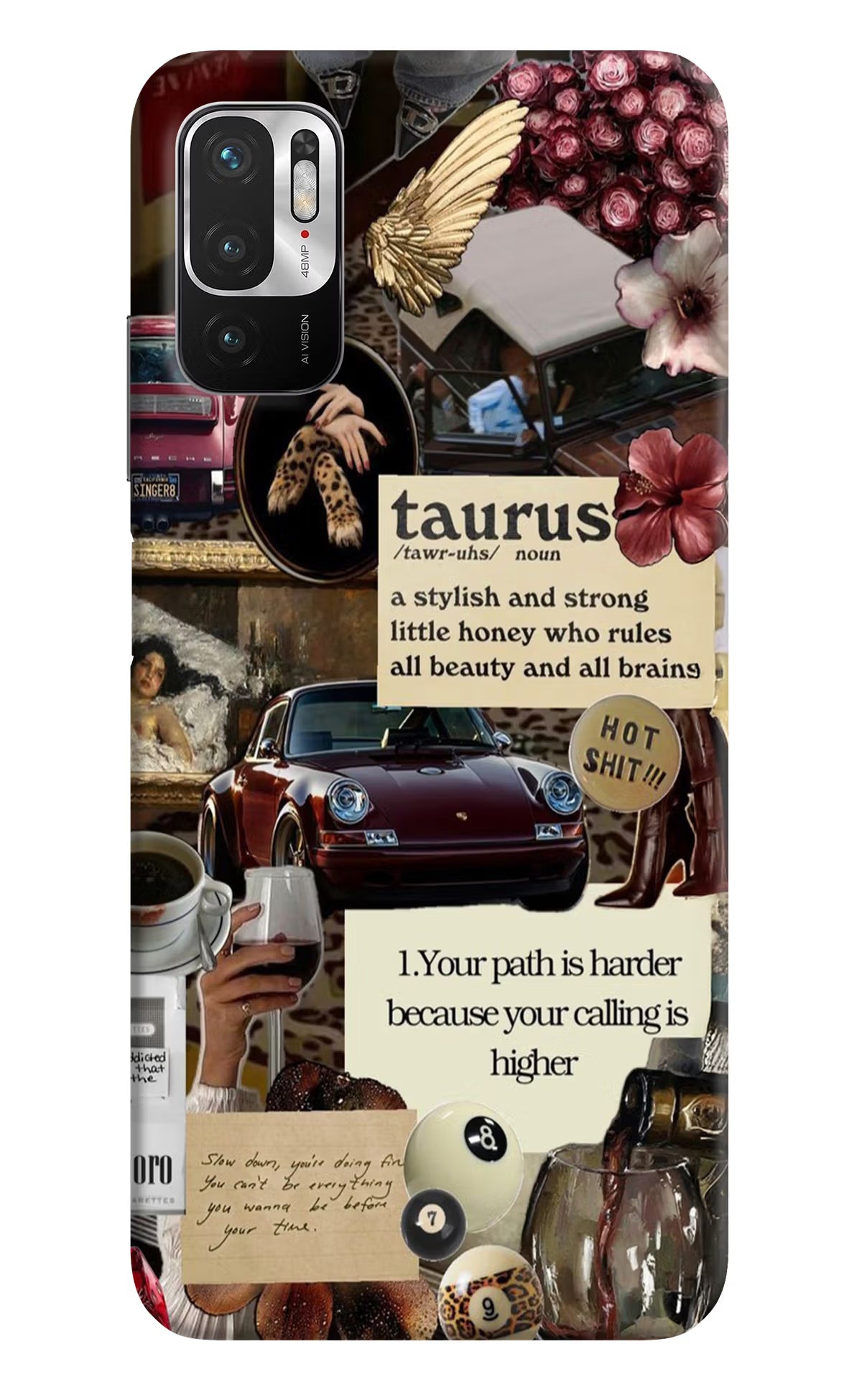 Taurus Zodiac Redmi Note 10T 5G Hard Case Back Cover by Casekaro