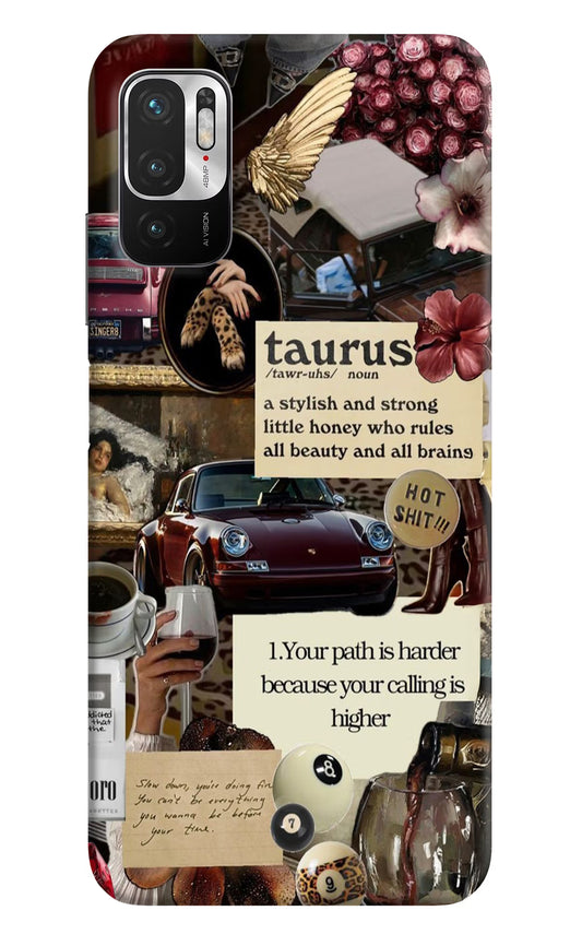 Taurus Zodiac Redmi Note 10T 5G Hard Case Back Cover by Casekaro