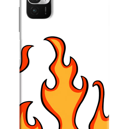 Fired Up – White Redmi Note 10T 5G Hard Case Back Cover by Casekaro
