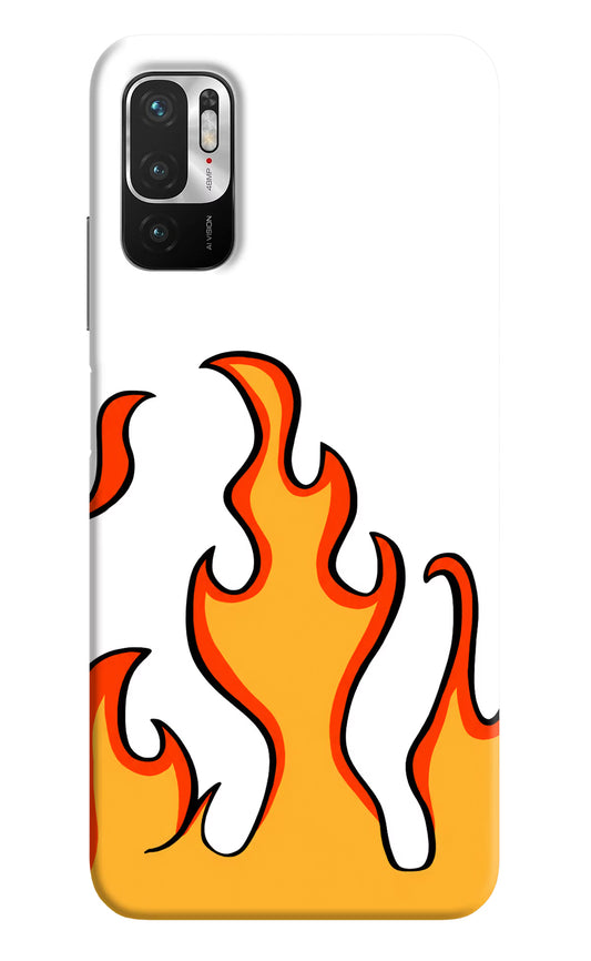 Fired Up – White Redmi Note 10T 5G Hard Case Back Cover by Casekaro