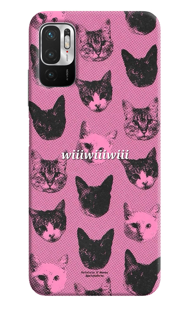 Pink Cats Redmi Note 10T 5G Hard Case Back Cover by Casekaro