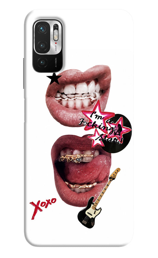 Rockstar Redmi Note 10T 5G Hard Case Back Cover by Casekaro