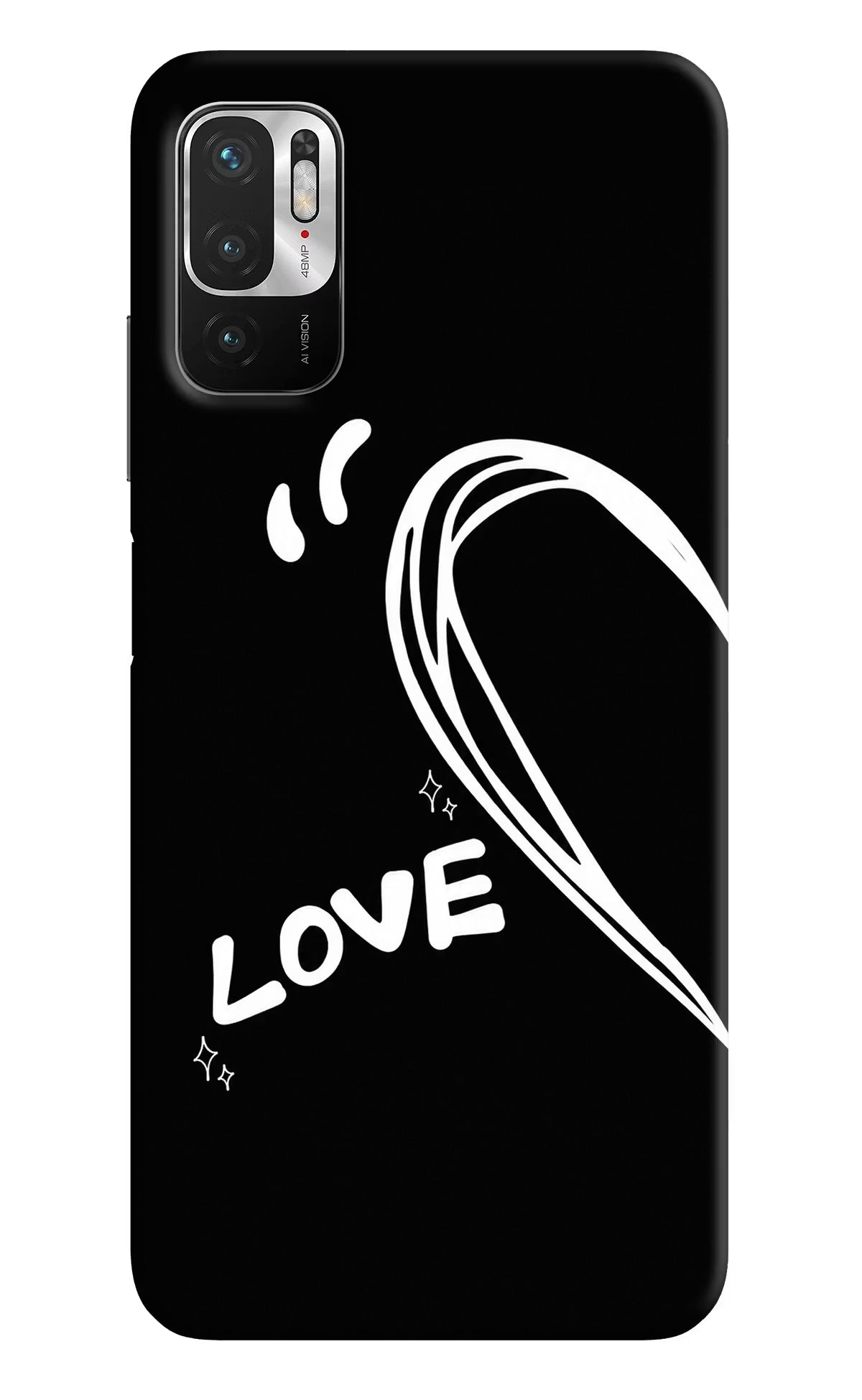 Love Line Redmi Note 10T 5G Back Cover