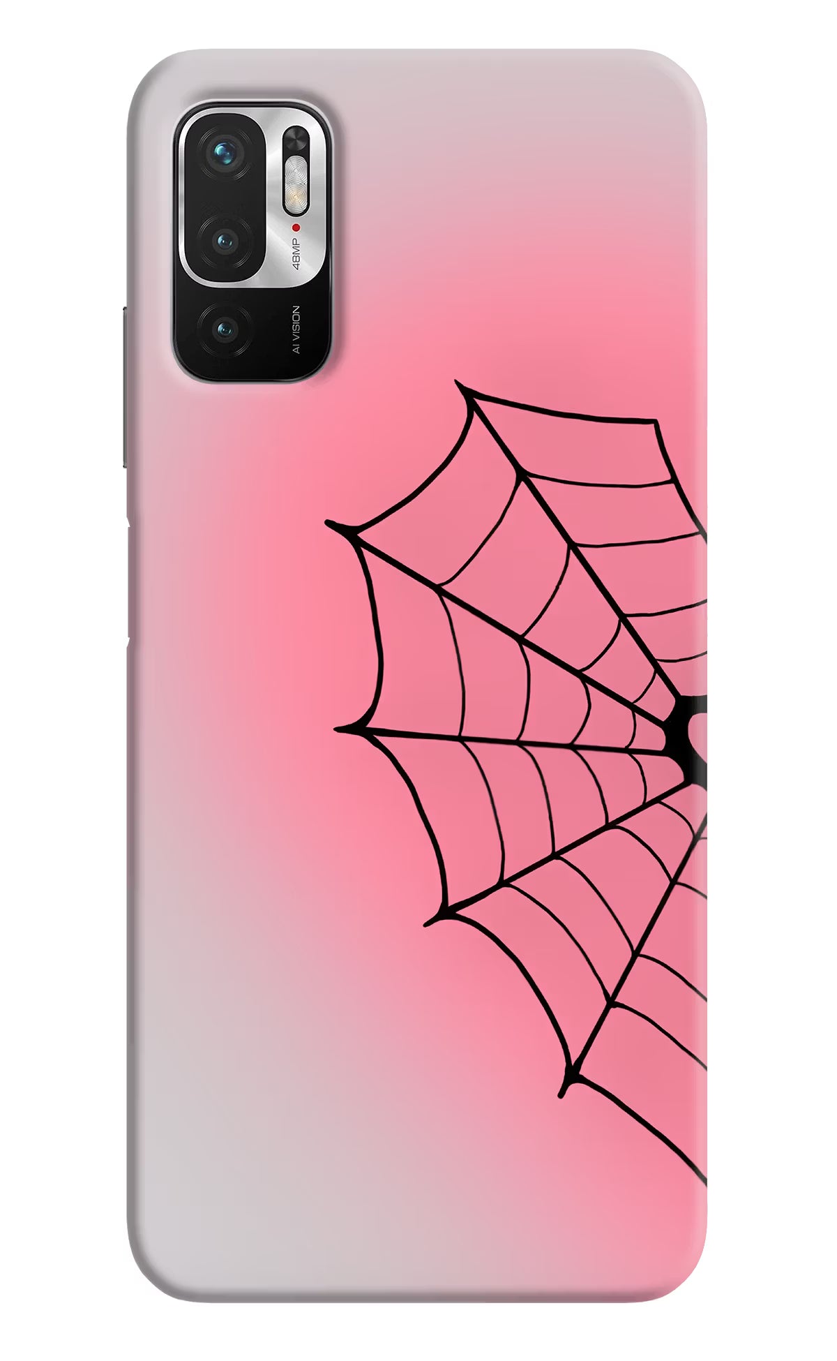 Pink Web Redmi Note 10T 5G Back Cover