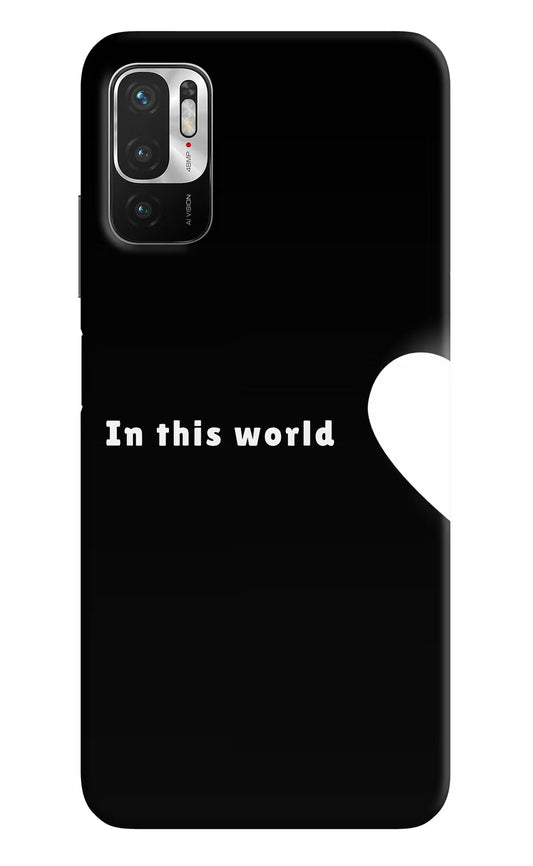 This World Redmi Note 10T 5G Hard Case Back Cover by Casekaro