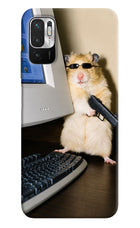 Hacker Hamster Redmi Note 10T 5G Hard Case Back Cover by Casekaro