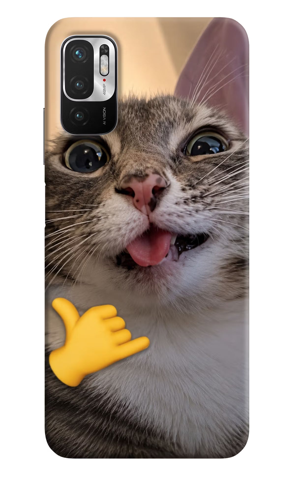 Silly Cat Call Redmi Note 10T 5G Back Cover