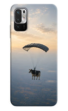 Skydiving Cow Redmi Note 10T 5G Hard Case Back Cover by Casekaro