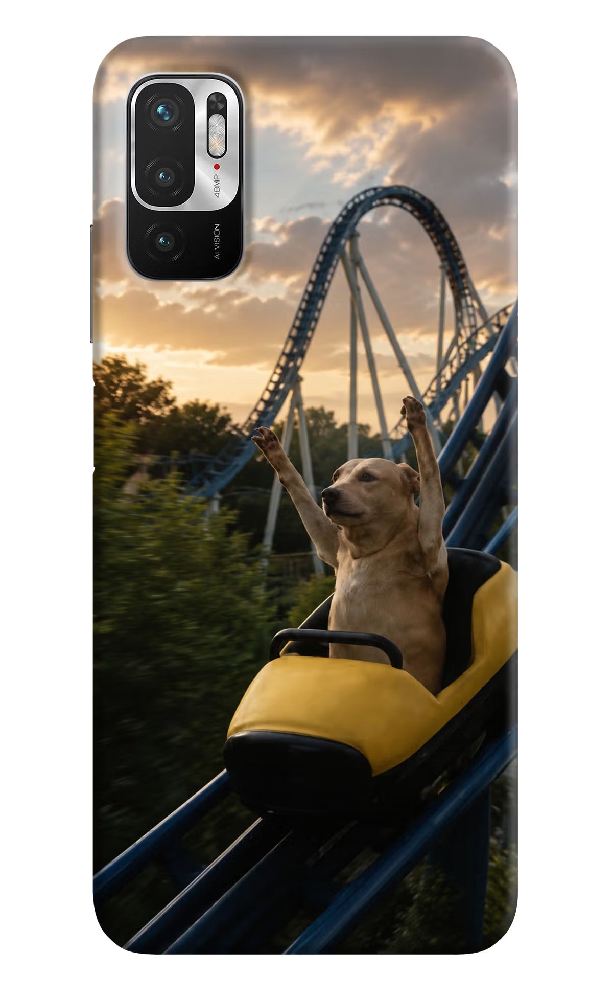 Rollercoaster Dog Redmi Note 10T 5G Back Cover