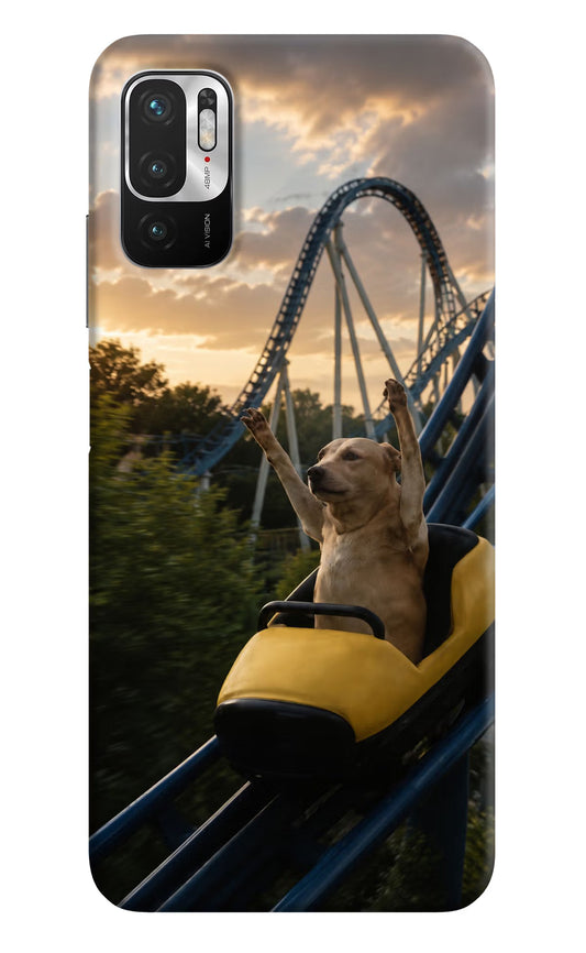 Rollercoaster Dog Redmi Note 10T 5G Hard Case Back Cover by Casekaro