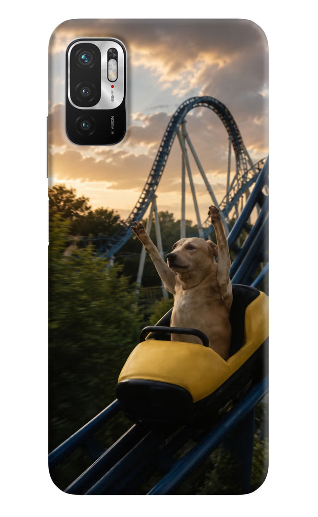 Rollercoaster Dog Redmi Note 10T 5G Hard Case Back Cover by Casekaro