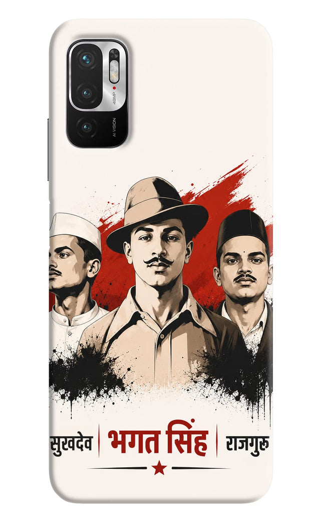 Bhagat Singh Trio Redmi Note 10T 5G Hard Case Back Cover by Casekaro