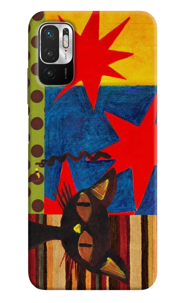Pop Cat Redmi Note 10T 5G Hard Case Back Cover by Casekaro