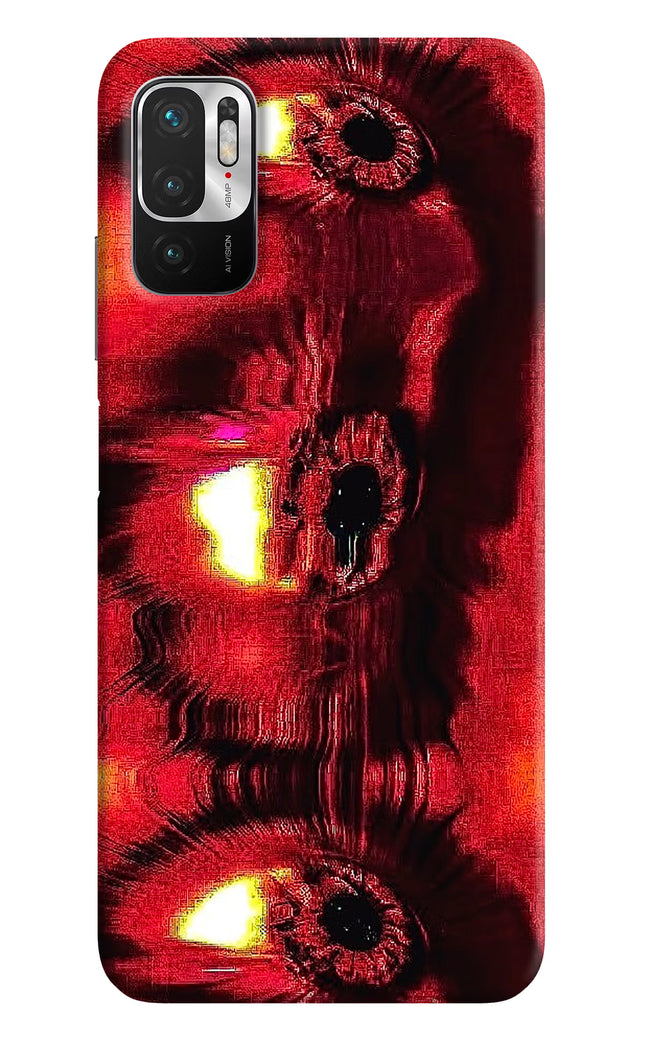 Fire Eye Redmi Note 10T 5G Hard Case Back Cover by Casekaro