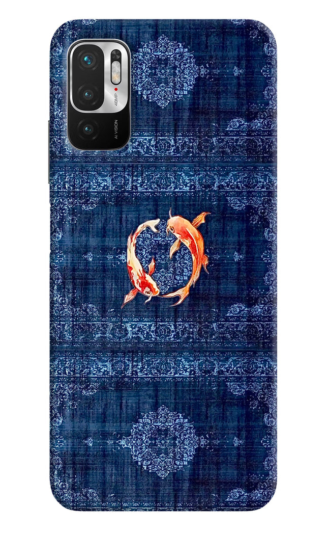 Koi Blue Redmi Note 10T 5G Hard Case Back Cover by Casekaro