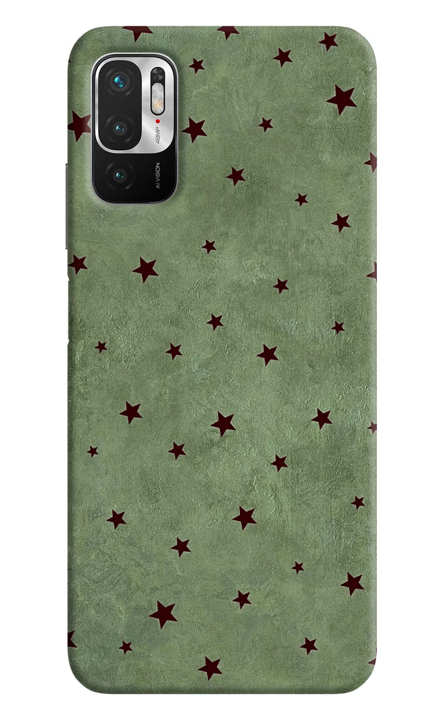 Green Stars Redmi Note 10T 5G Hard Case Back Cover by Casekaro