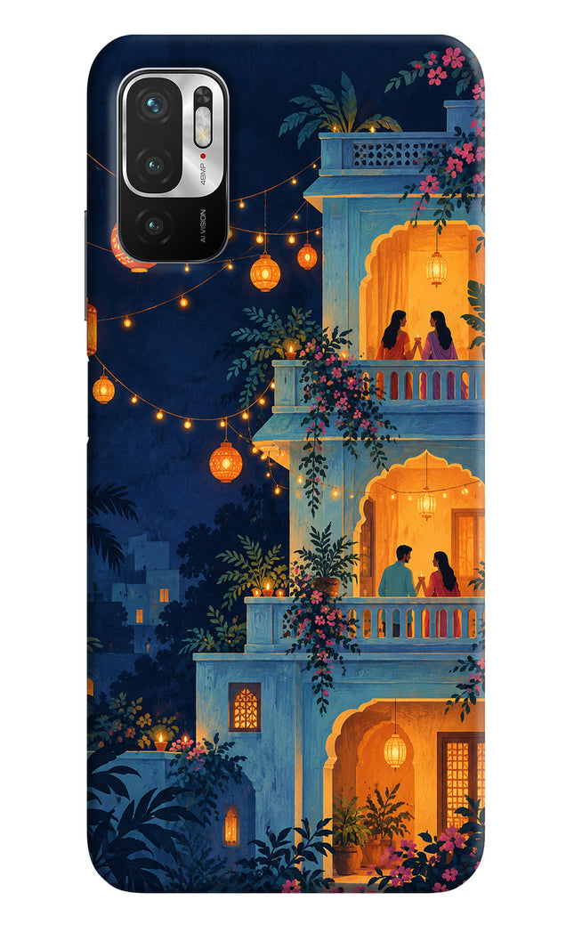 Balcony Glow Redmi Note 10T 5G Hard Case Back Cover by Casekaro