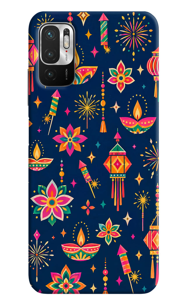 Festive Pop Redmi Note 10T 5G Hard Case Back Cover by Casekaro