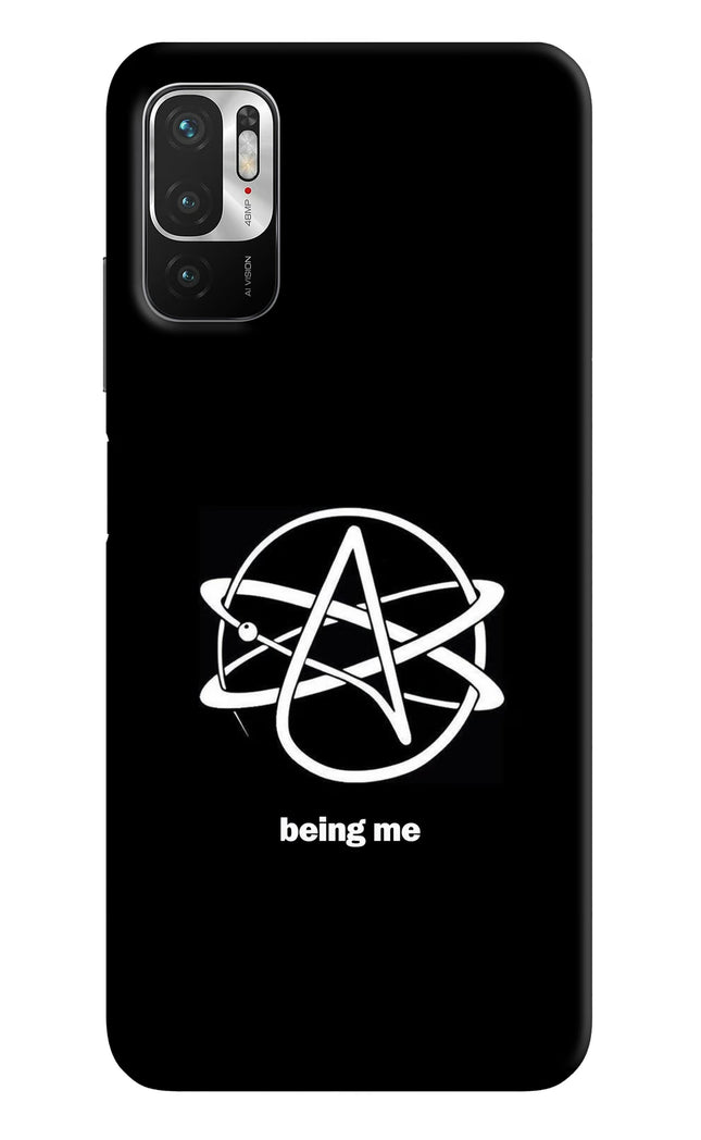 Atheist Symbol Redmi Note 10T 5G Hard Case Back Cover by Casekaro