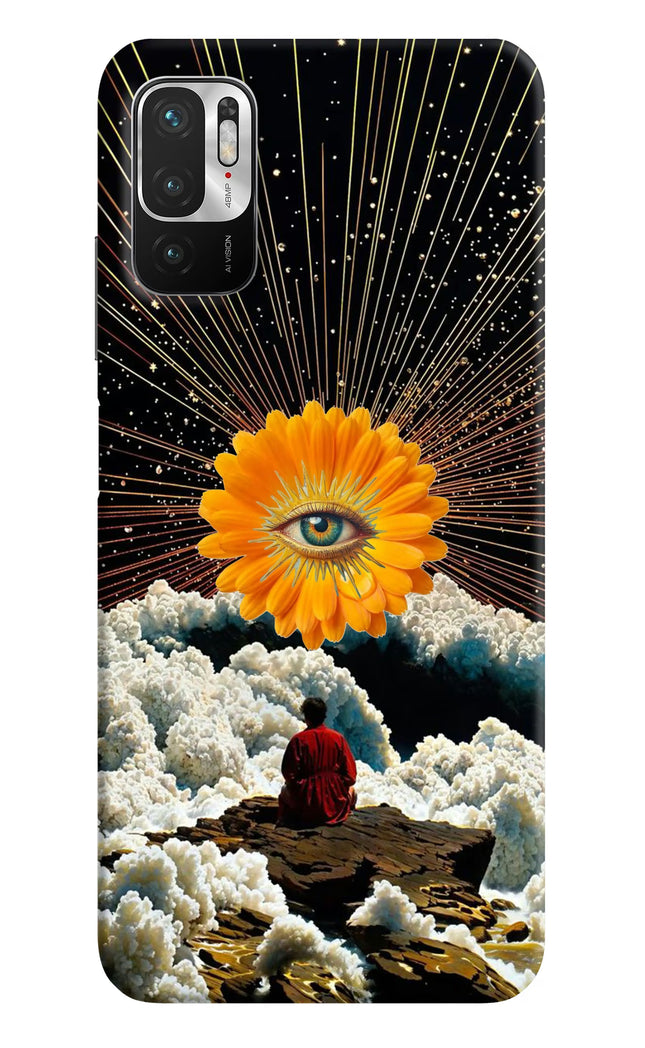 Cosmic Flower Redmi Note 10T 5G Hard Case Back Cover by Casekaro