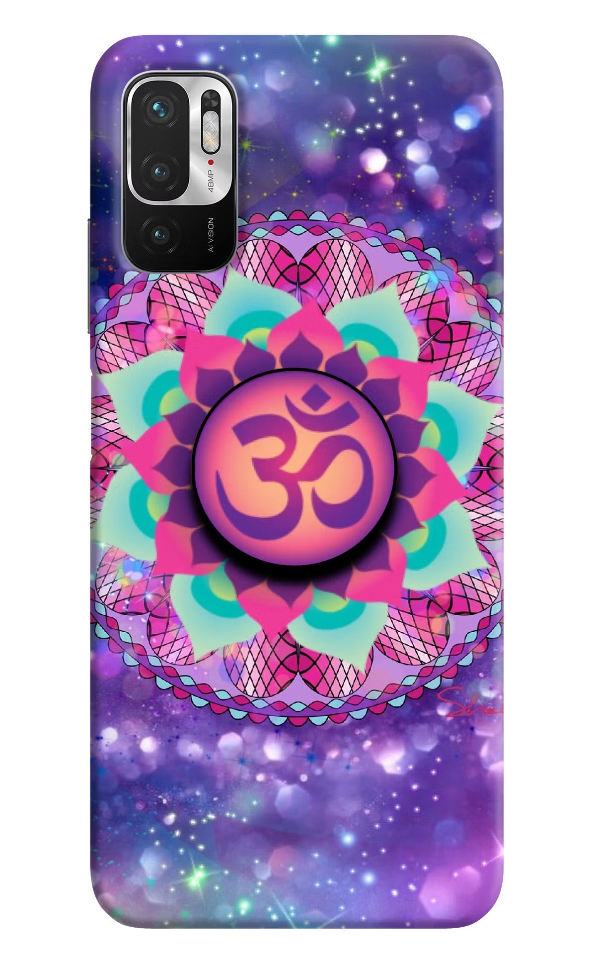 Om Purple Redmi Note 10T 5G Pop Case by Casekaro