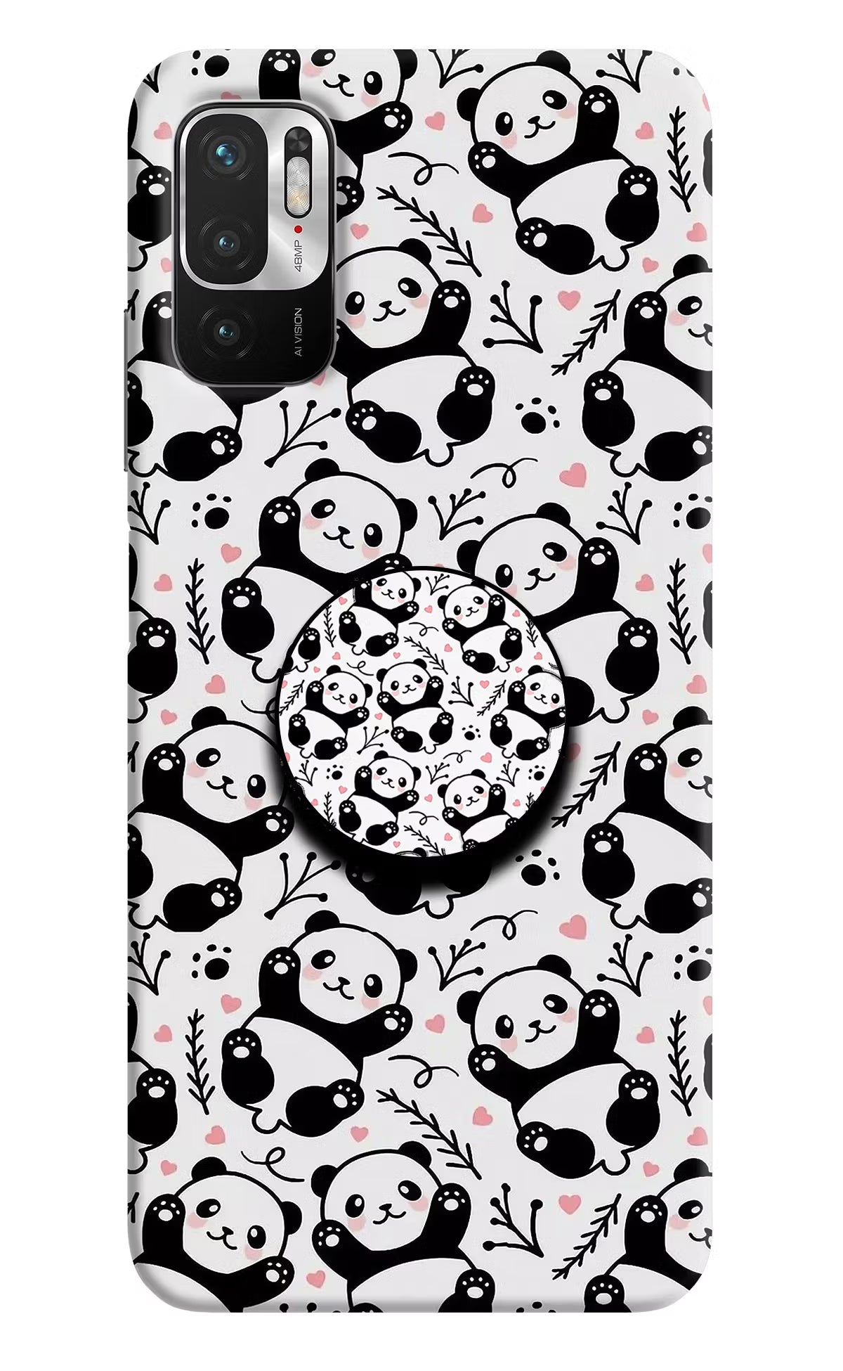 Cute Panda Redmi Note 10T 5G Pop Case by Casekaro