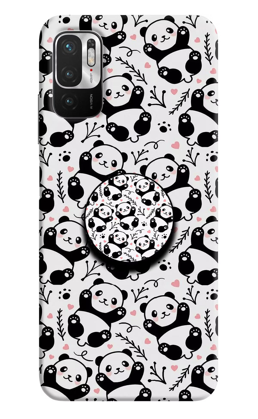 Cute Panda Redmi Note 10T 5G Pop Case, Hard case