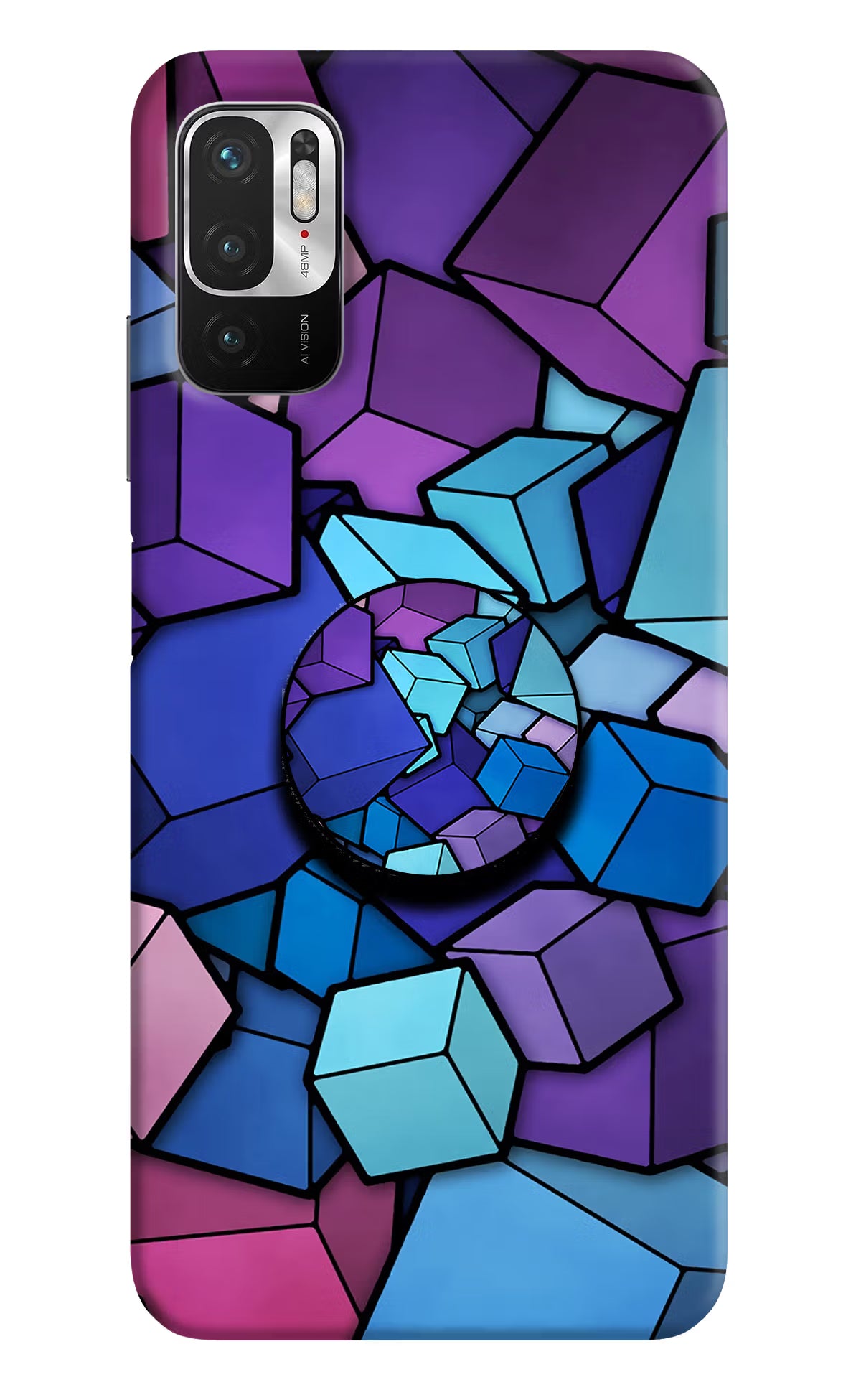 Cubic Abstract Redmi Note 10T 5G Pop Case by Casekaro