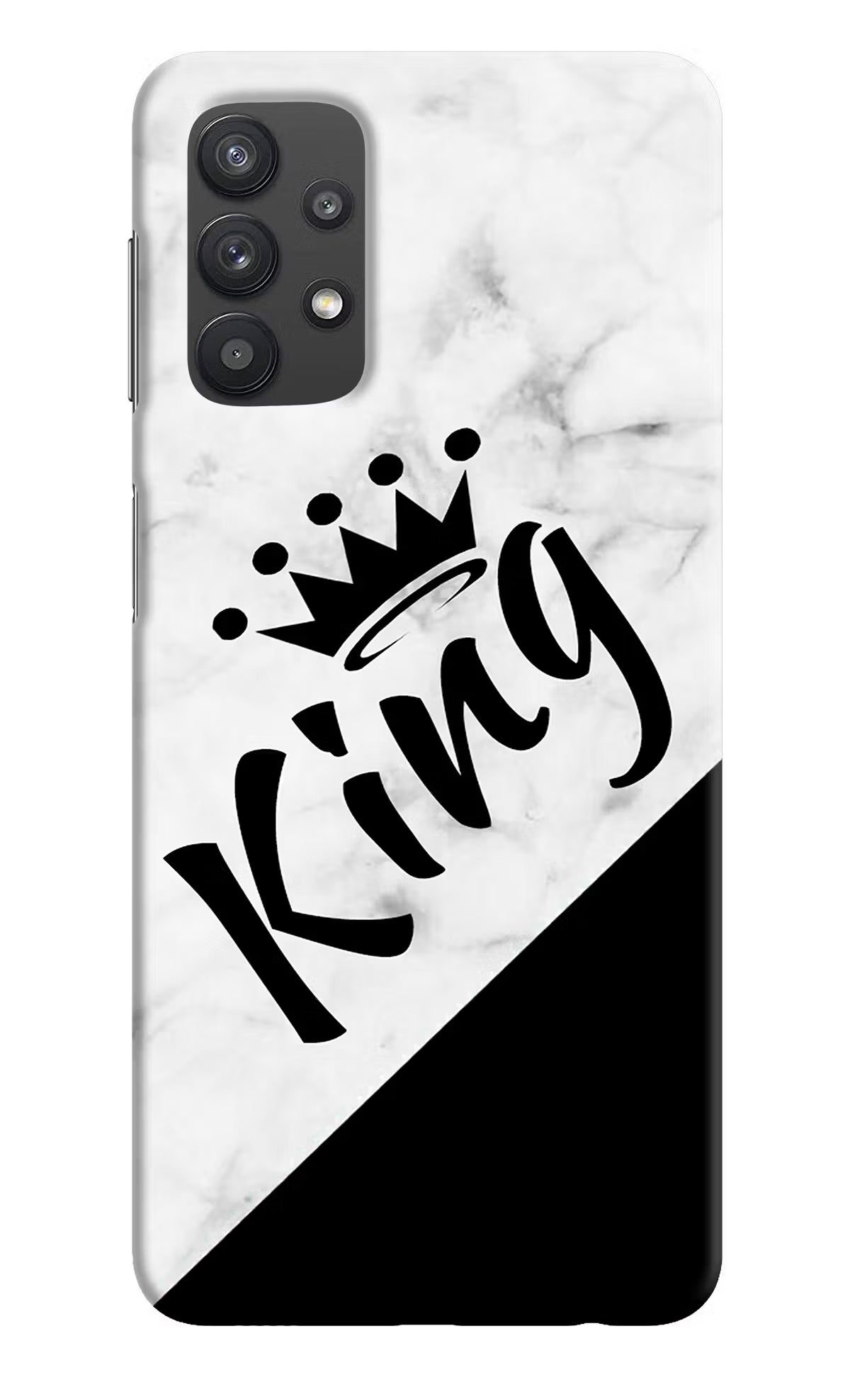 King Samsung M32 5G Hard Case Back Cover by Casekaro