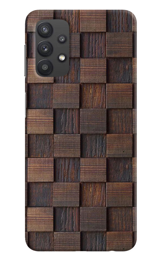 Wooden Cube Design Samsung M32 5G Hard Case Back Cover by Casekaro