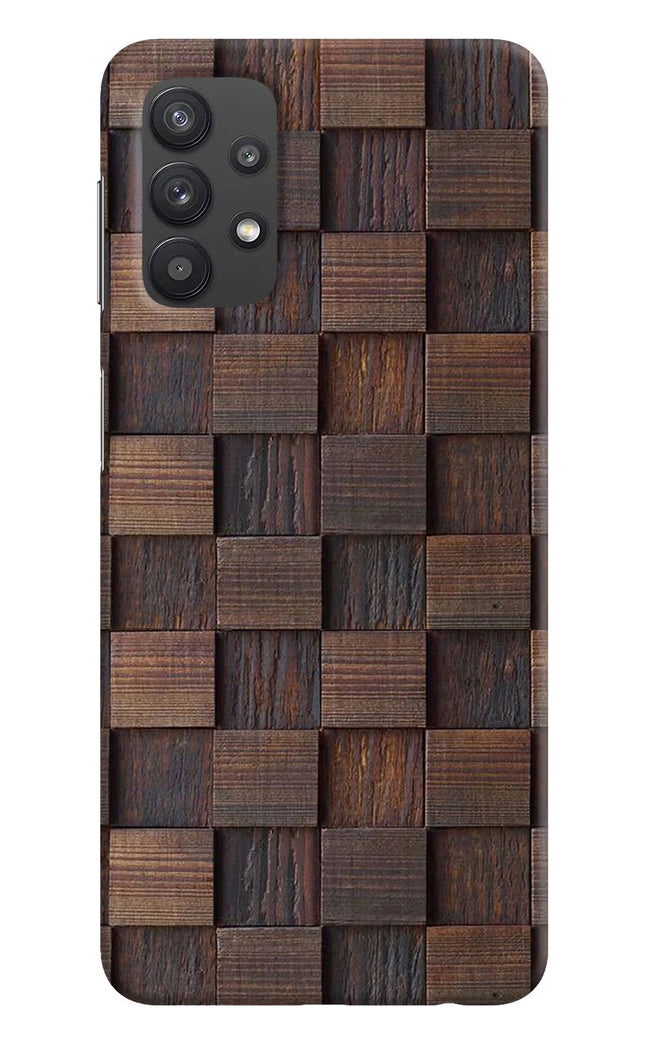 Wooden Cube Design Samsung M32 5G Hard Case Back Cover by Casekaro