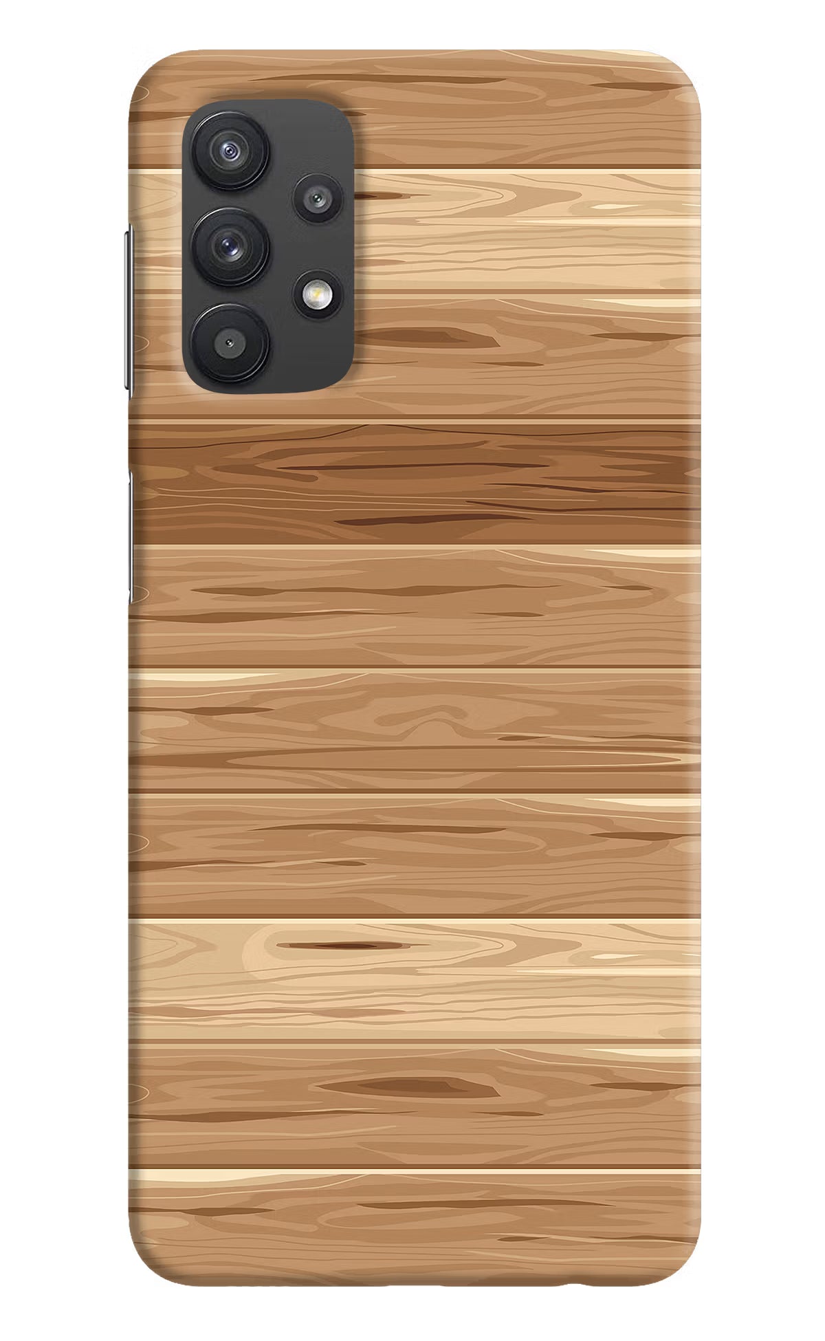 Wooden Vector Samsung M32 5G Hard Case Back Cover by Casekaro