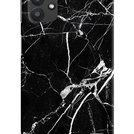 Black Marble Pattern Samsung M32 5G Hard Case Back Cover by Casekaro