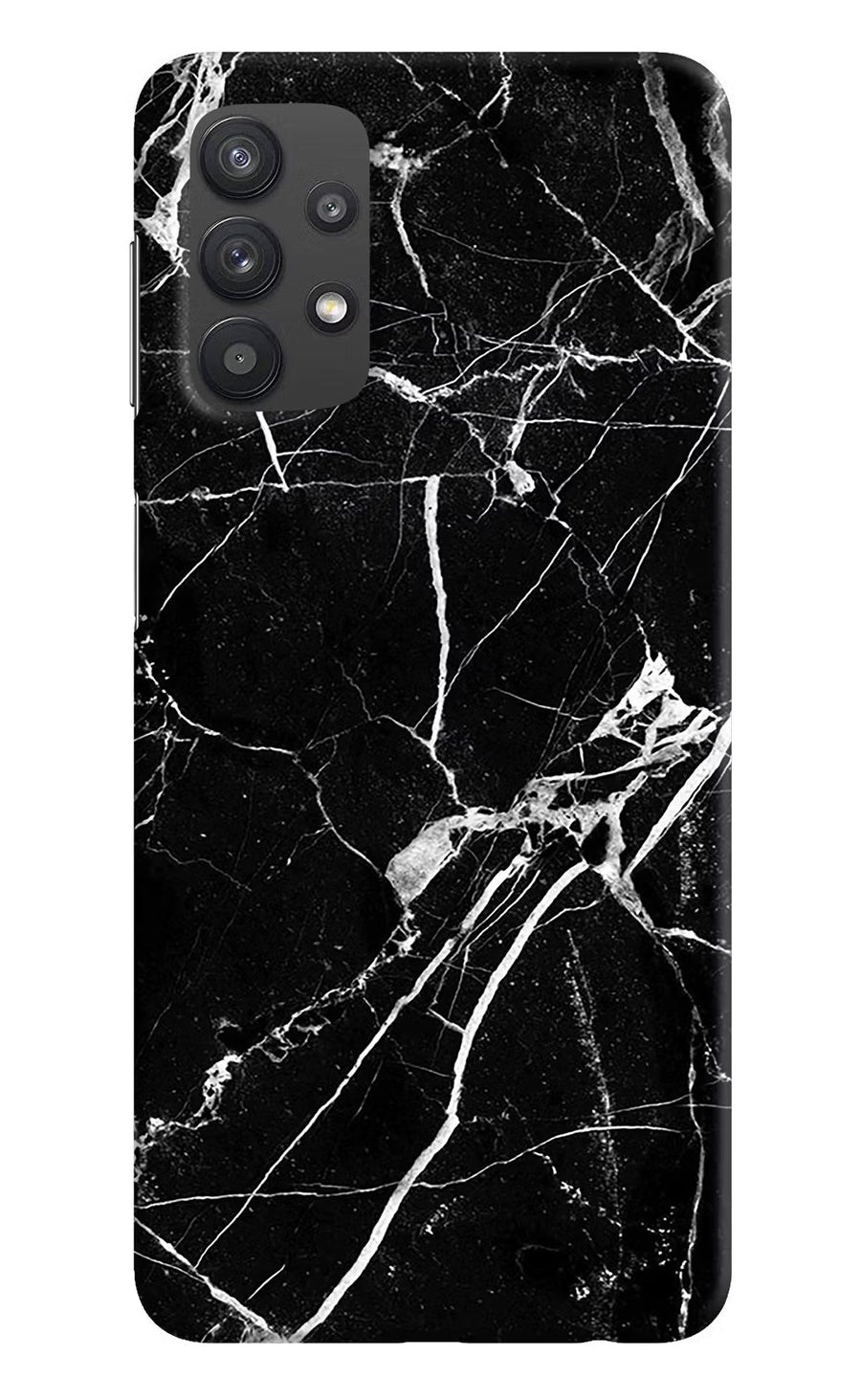 Black Marble Pattern Samsung M32 5G Back Cover, Hard case